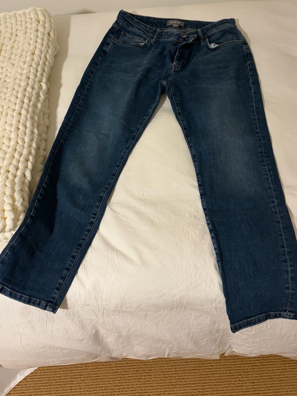 Men's Straight Jeans - Dark Blue